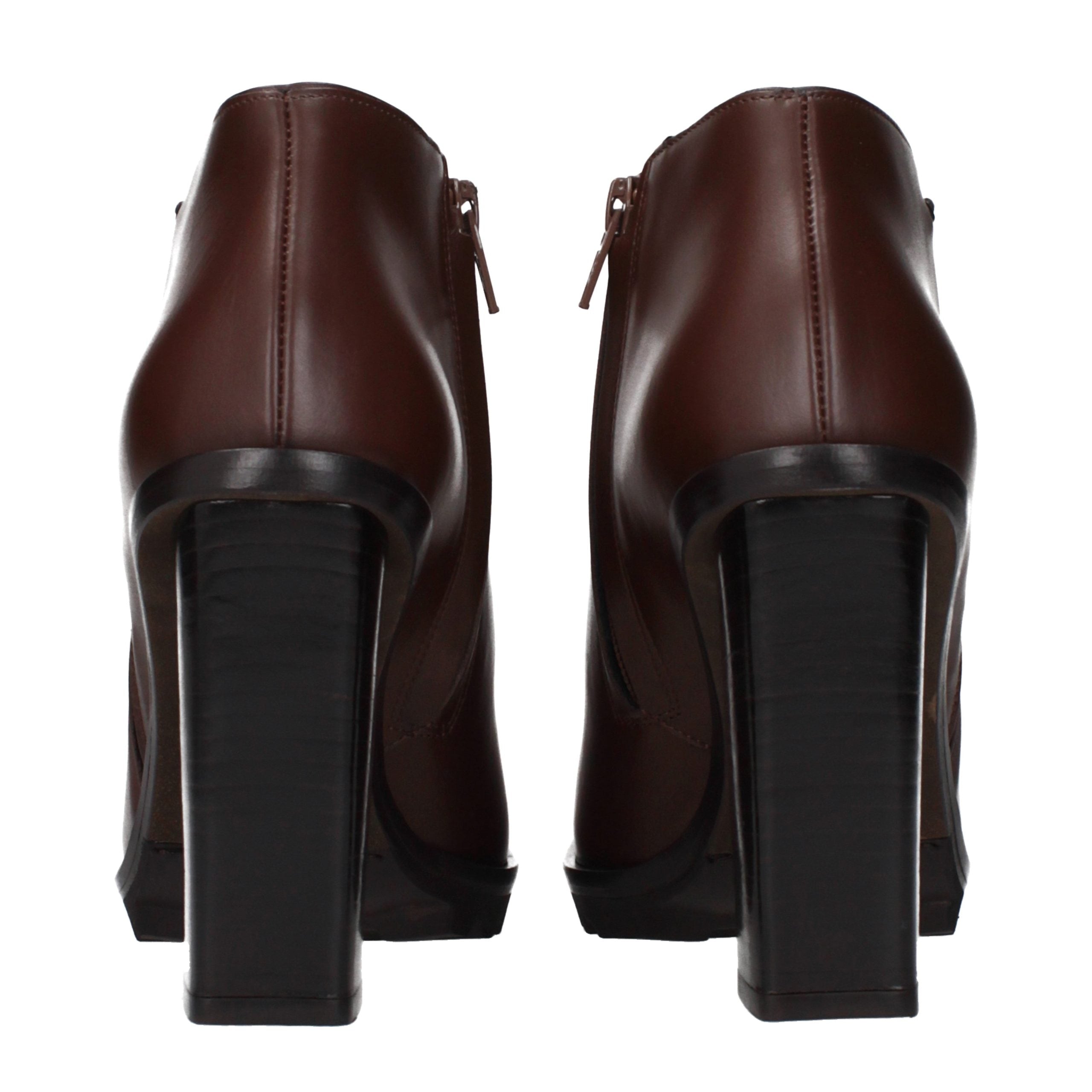 Brown Leather Ankle Boots