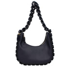 Blue Eco Leather Shoulder Bag