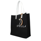 Black Fabric Shoulder Bag