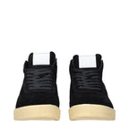 Black Suede High-Top Sneakers