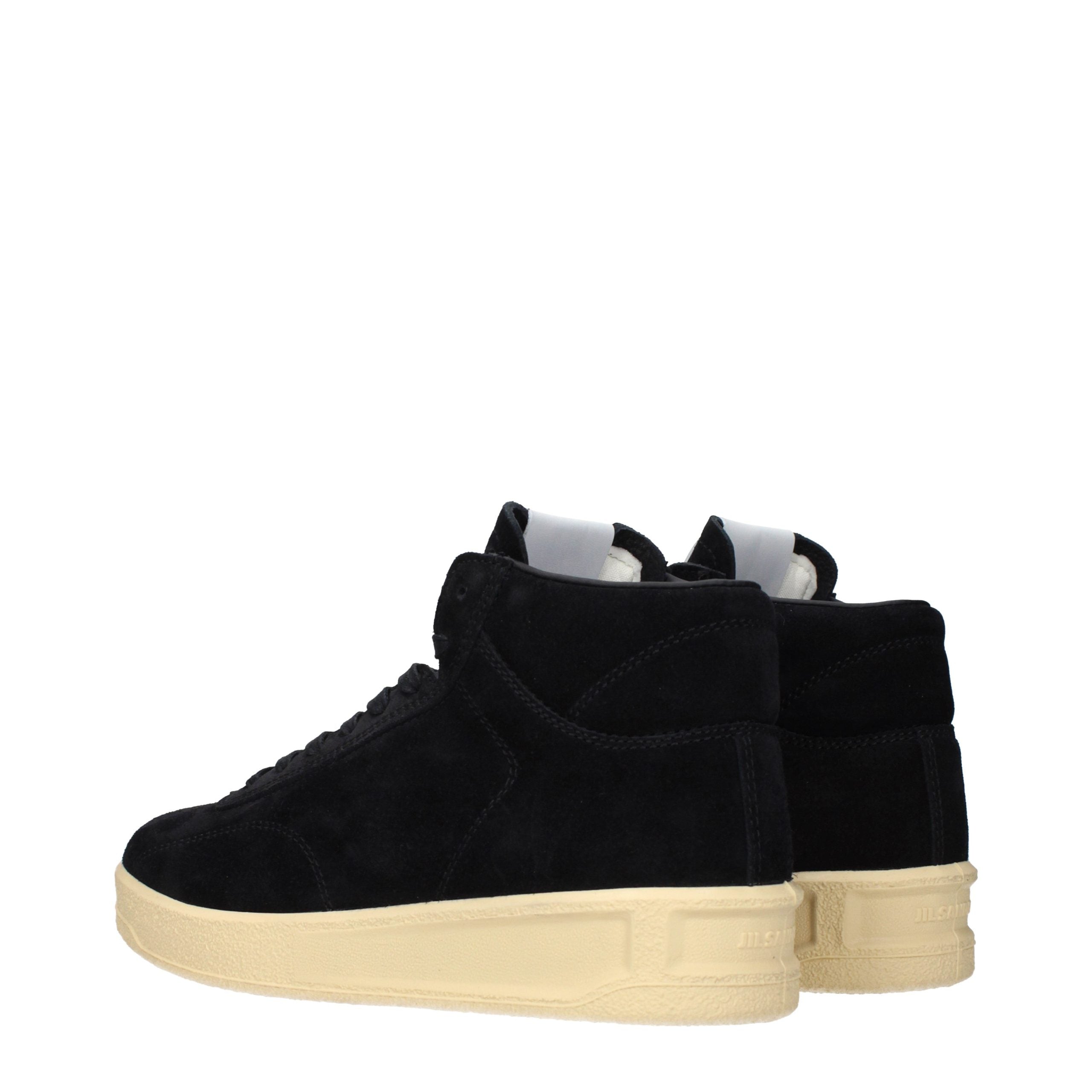 Black Suede High-Top Sneakers