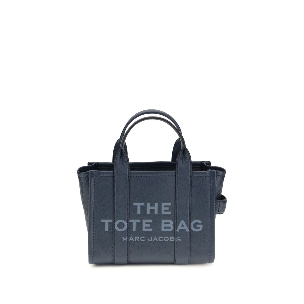 Grained Leather Small Tote Handbag