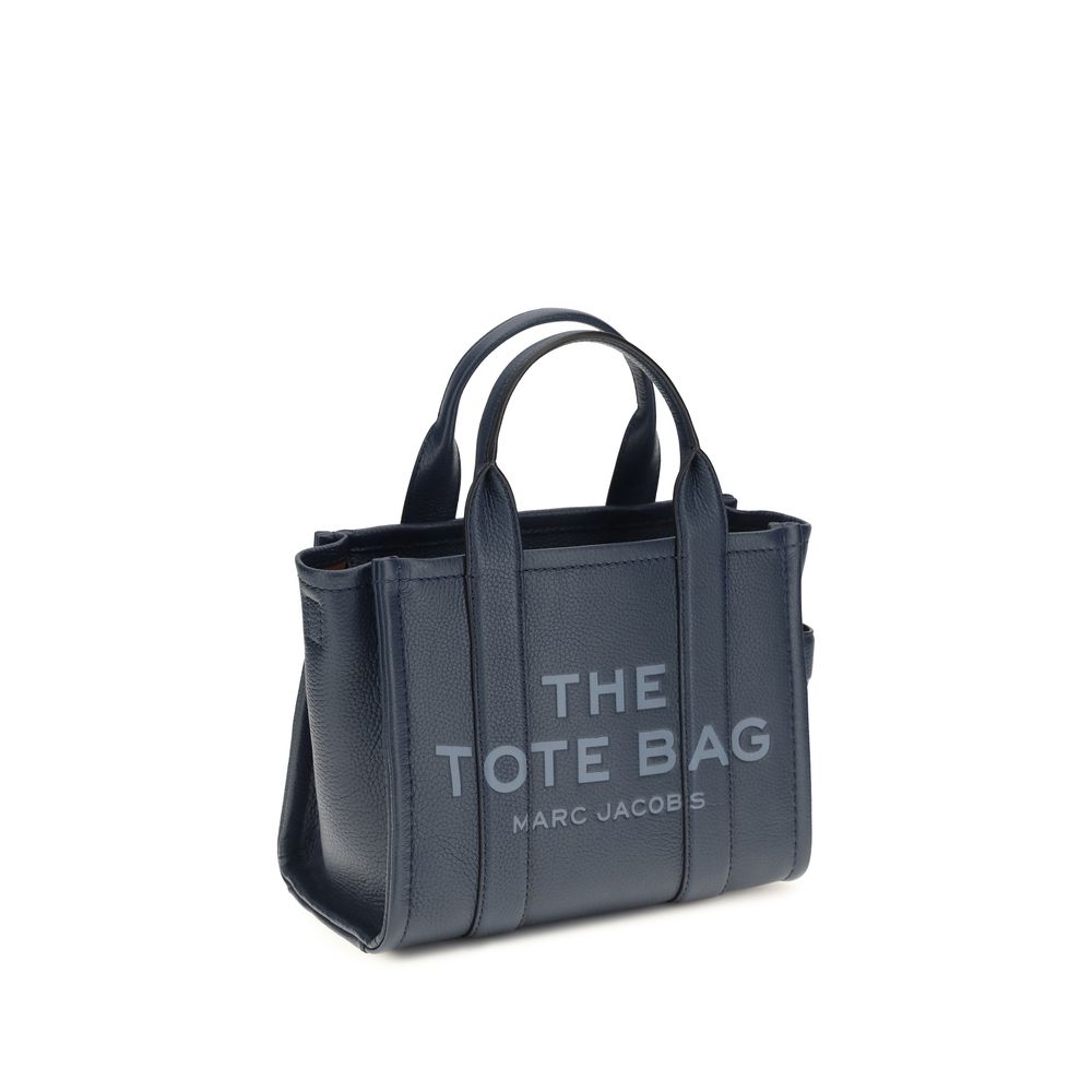 Grained Leather Small Tote Handbag