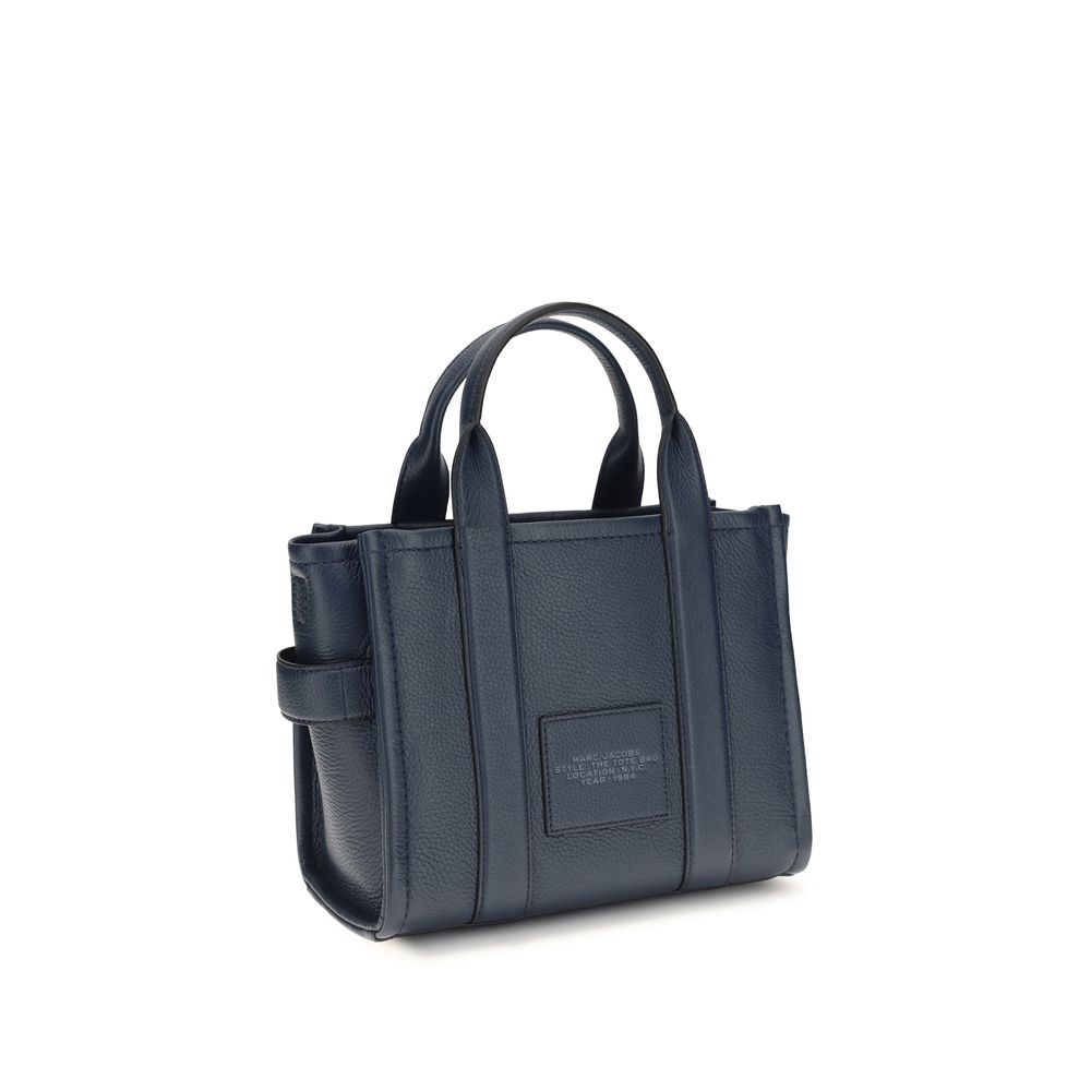Grained Leather Small Tote Handbag