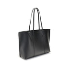 Black Grained Calf Leather Perry Tote