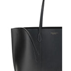 Black Grained Calf Leather Perry Tote