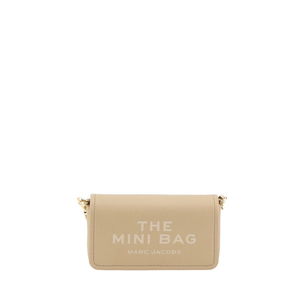 Beige Grained Calf Leather Mini Bag Shoulder Bag