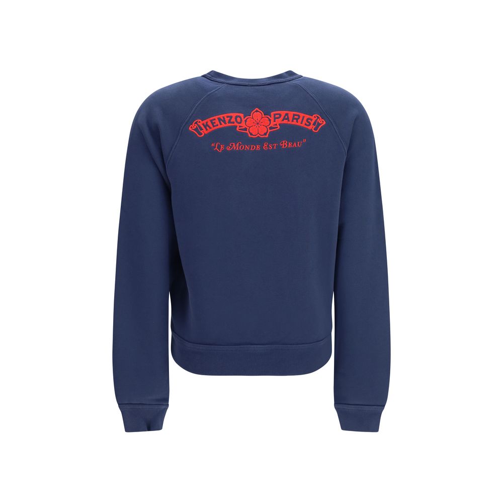 Unbrushed Cotton Paris Emblem Sweatshirt