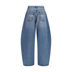 Cotton Crystal Balloon Oversize Jeans