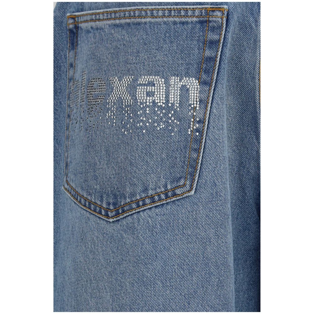 Cotton Crystal Balloon Oversize Jeans