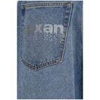 Cotton Crystal Balloon Oversize Jeans