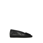 Black Mesh Jenny Ballerinas