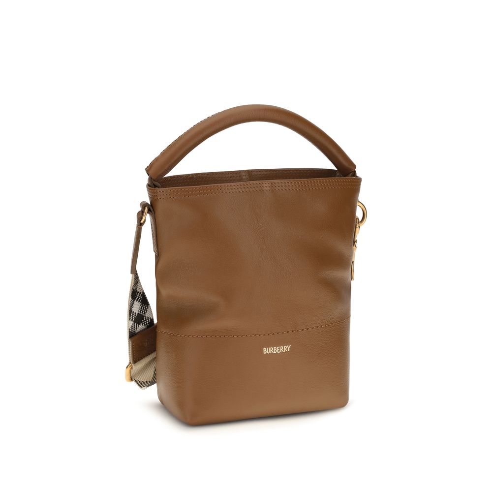 Calf Leather B Clip Bucket Bag