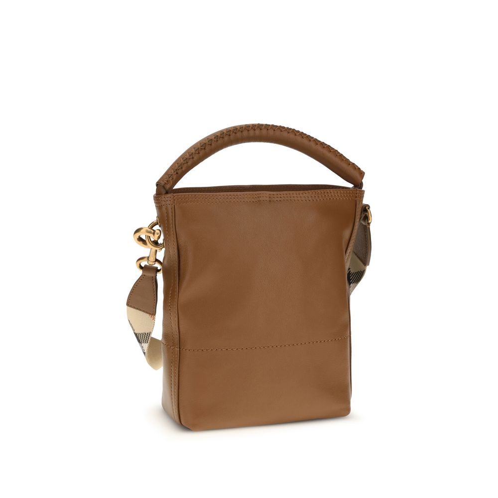 Calf Leather B Clip Bucket Bag