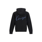 Black Cotton Kenzio Signature Hoodie