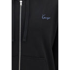 Black Cotton Kenzio Signature Hoodie