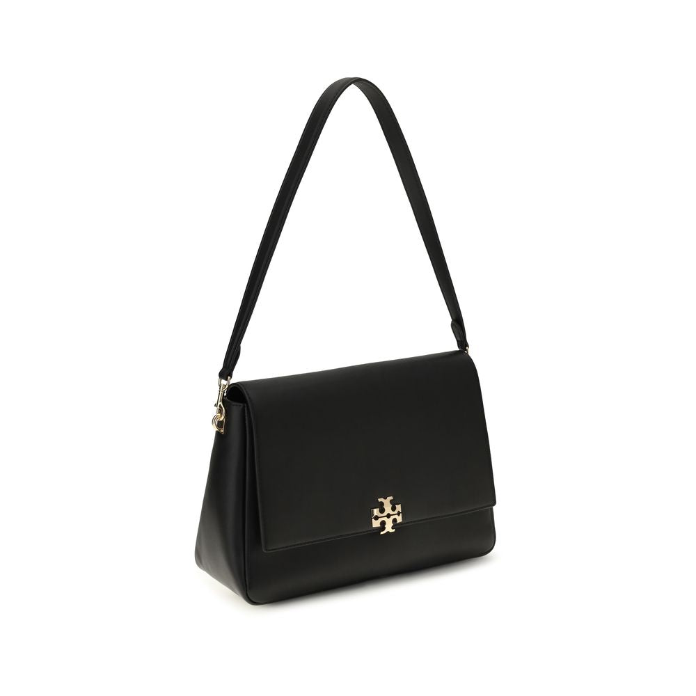 Black Calf Leather Charlie Shoulder Bag