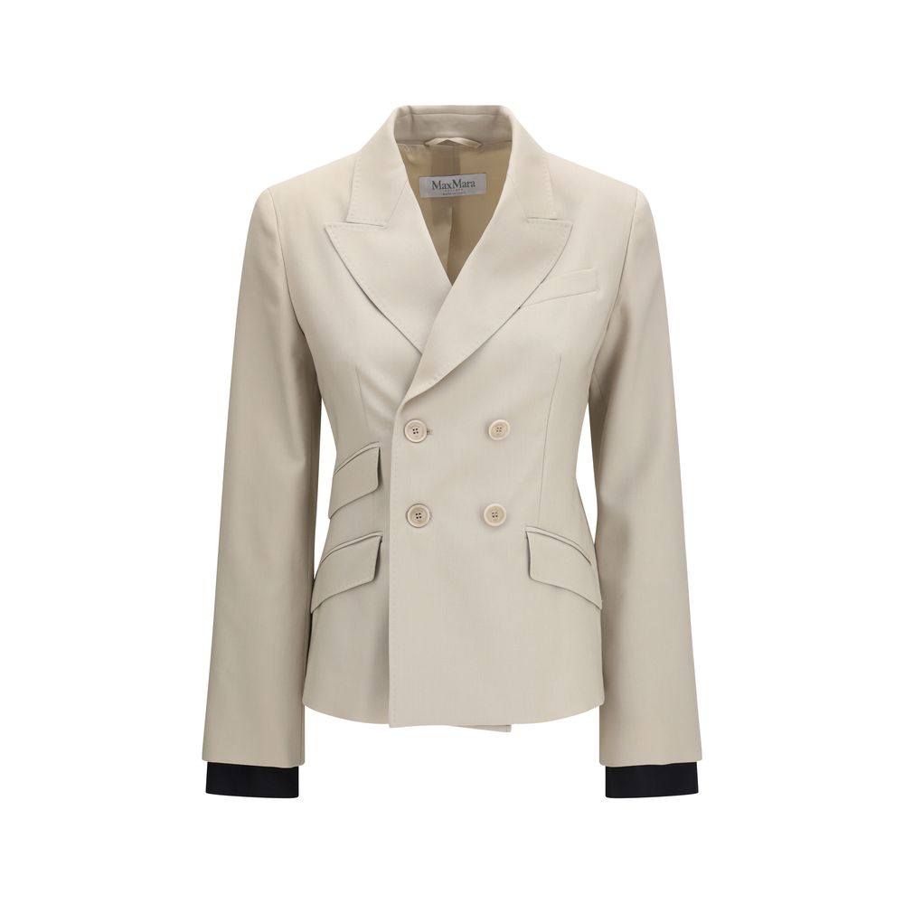 Placido Wool Mohair Silk Double‑Breasted Blazer