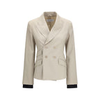 Placido Wool Mohair Silk Double‑Breasted Blazer
