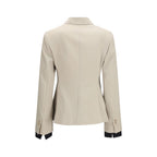 Placido Wool Mohair Silk Double‑Breasted Blazer