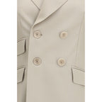 Placido Wool Mohair Silk Double‑Breasted Blazer