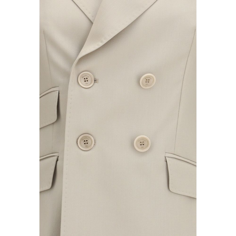 Placido Wool Mohair Silk Double‑Breasted Blazer
