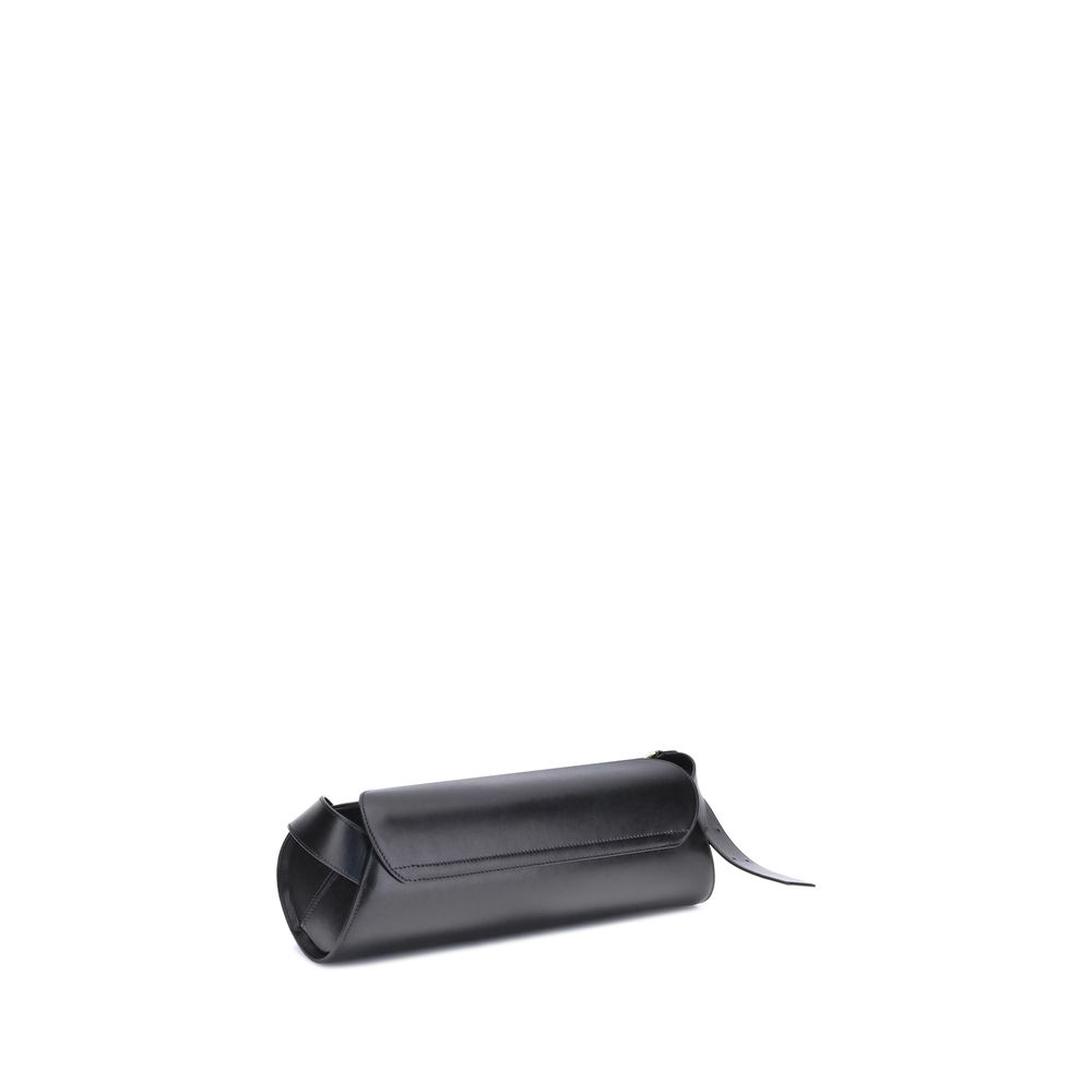 Large Calf Leather Cannolo Shoulder Bag