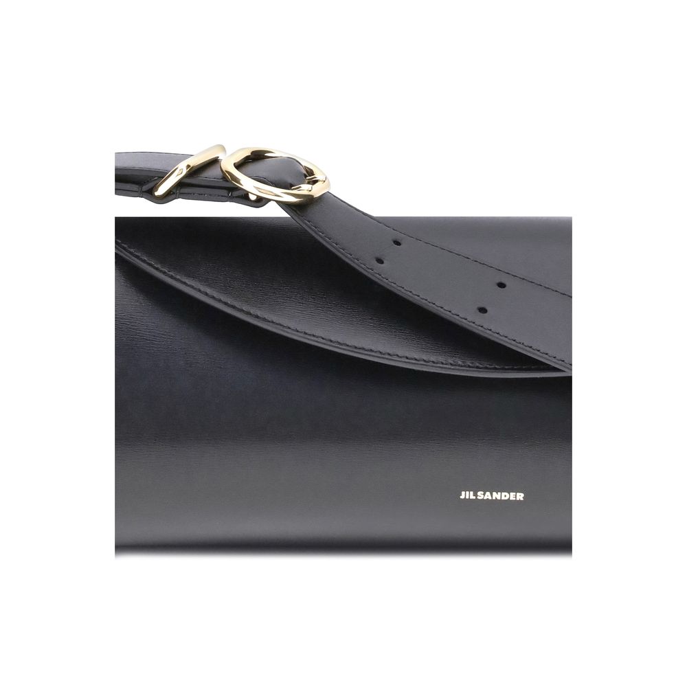 Large Calf Leather Cannolo Shoulder Bag