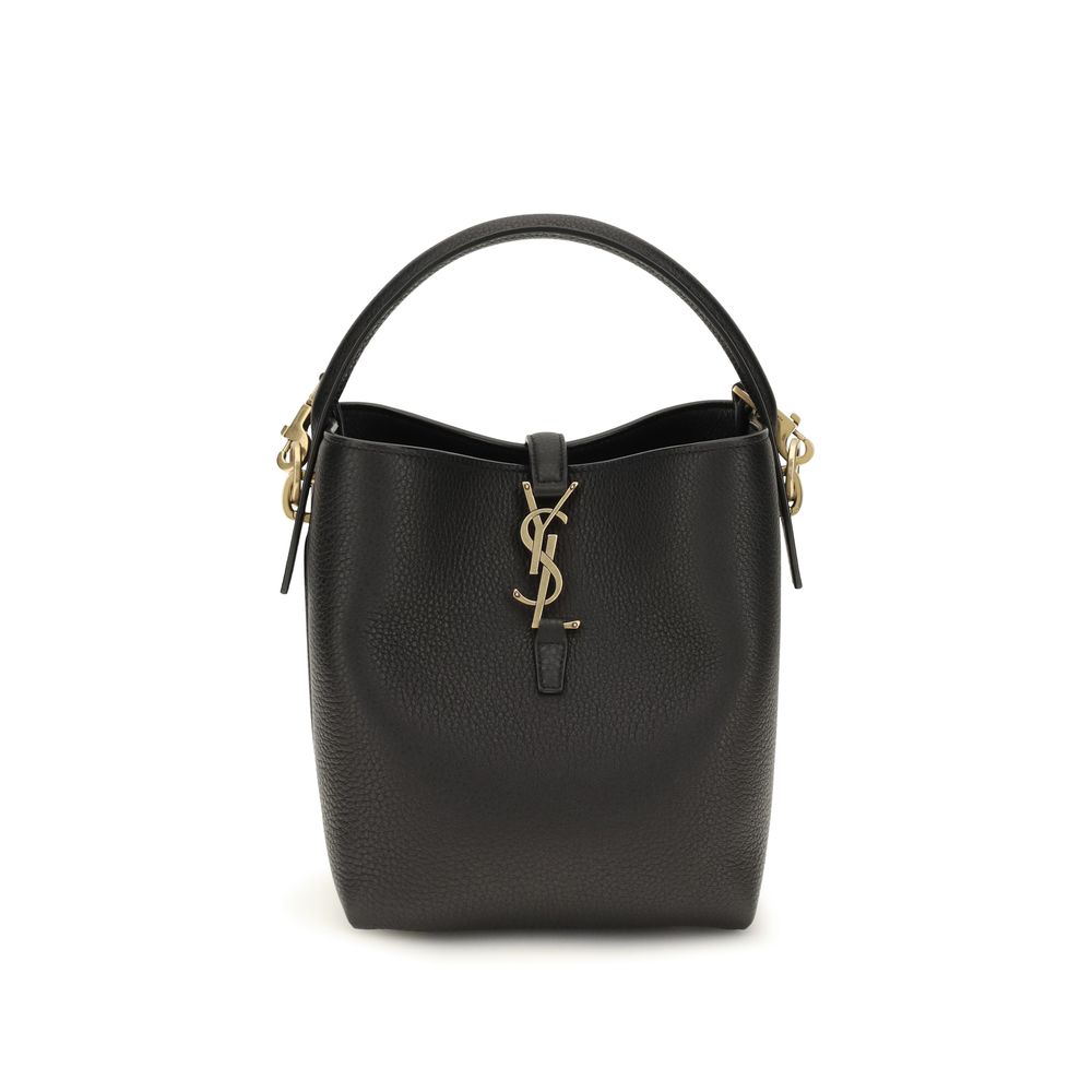 Grained Leather Le 37 Bucket Bag