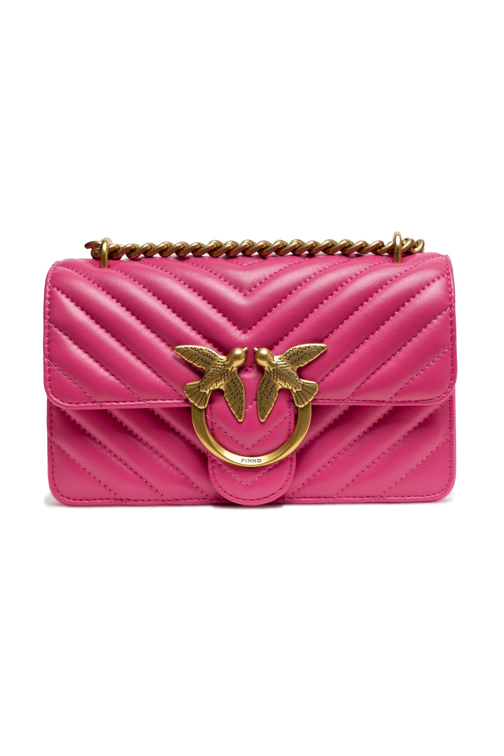 Pink Leather Love One Mini Shoulder Bag