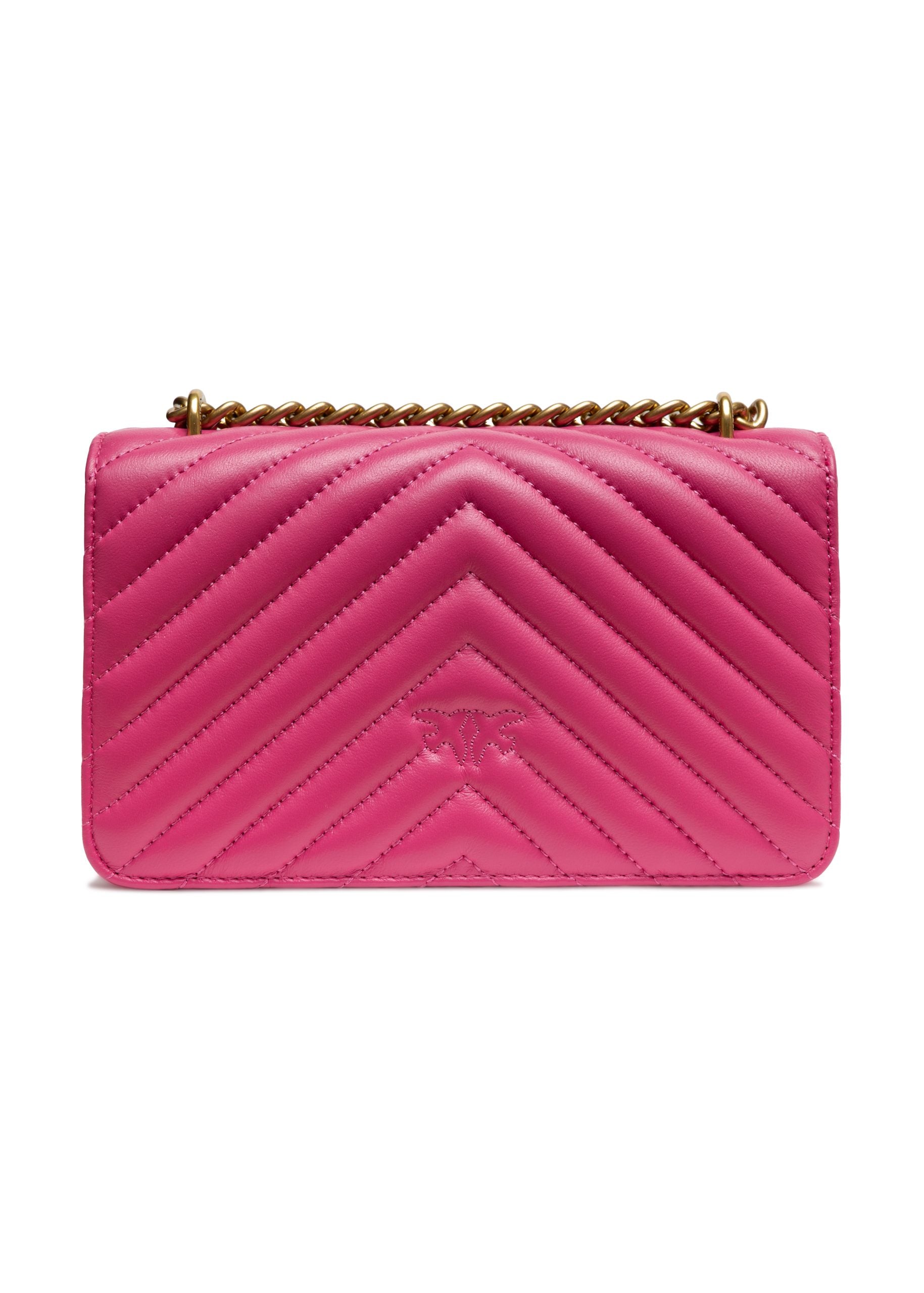 Pink Leather Love One Mini Shoulder Bag