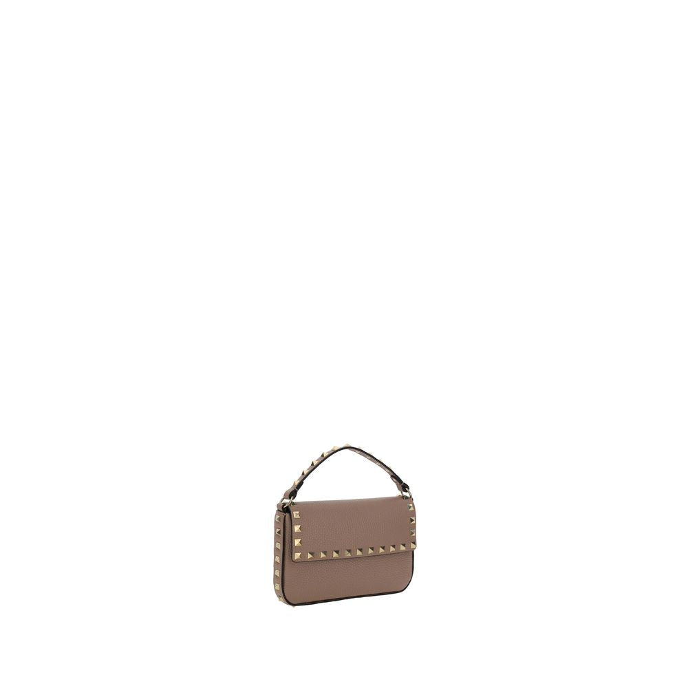 Mini Rockstud Garnet Calfskin Pouch