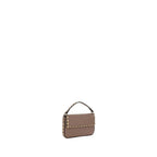 Mini Rockstud Garnet Calfskin Pouch
