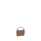 Mini Rockstud Garnet Calfskin Pouch