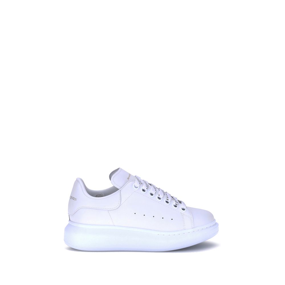 White Calfskin Platform Sneakers