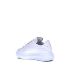 White Calfskin Platform Sneakers