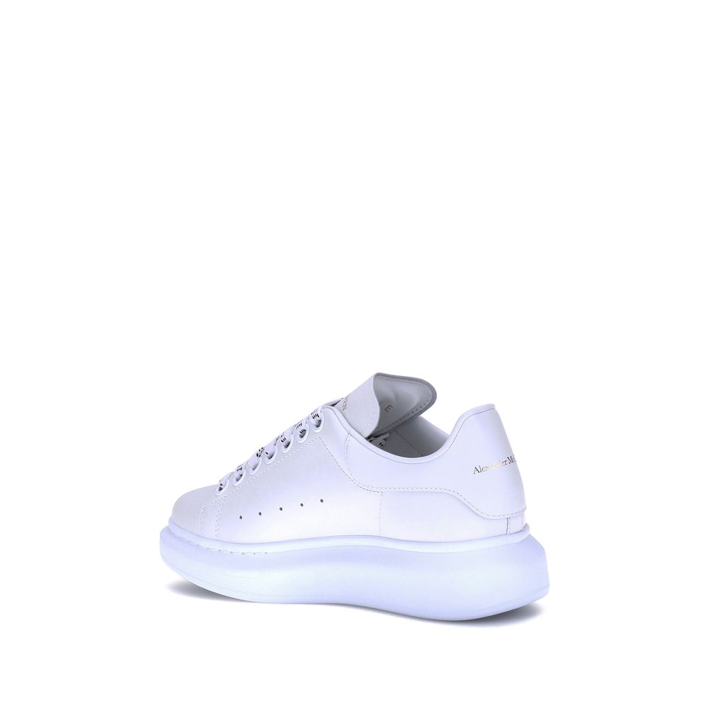 White Calfskin Platform Sneakers