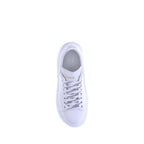 White Calfskin Platform Sneakers