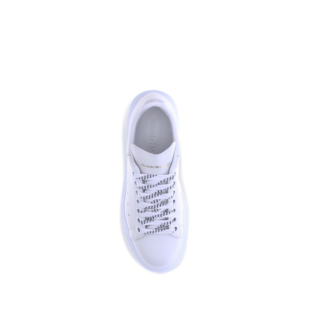 White Calfskin Platform Sneakers