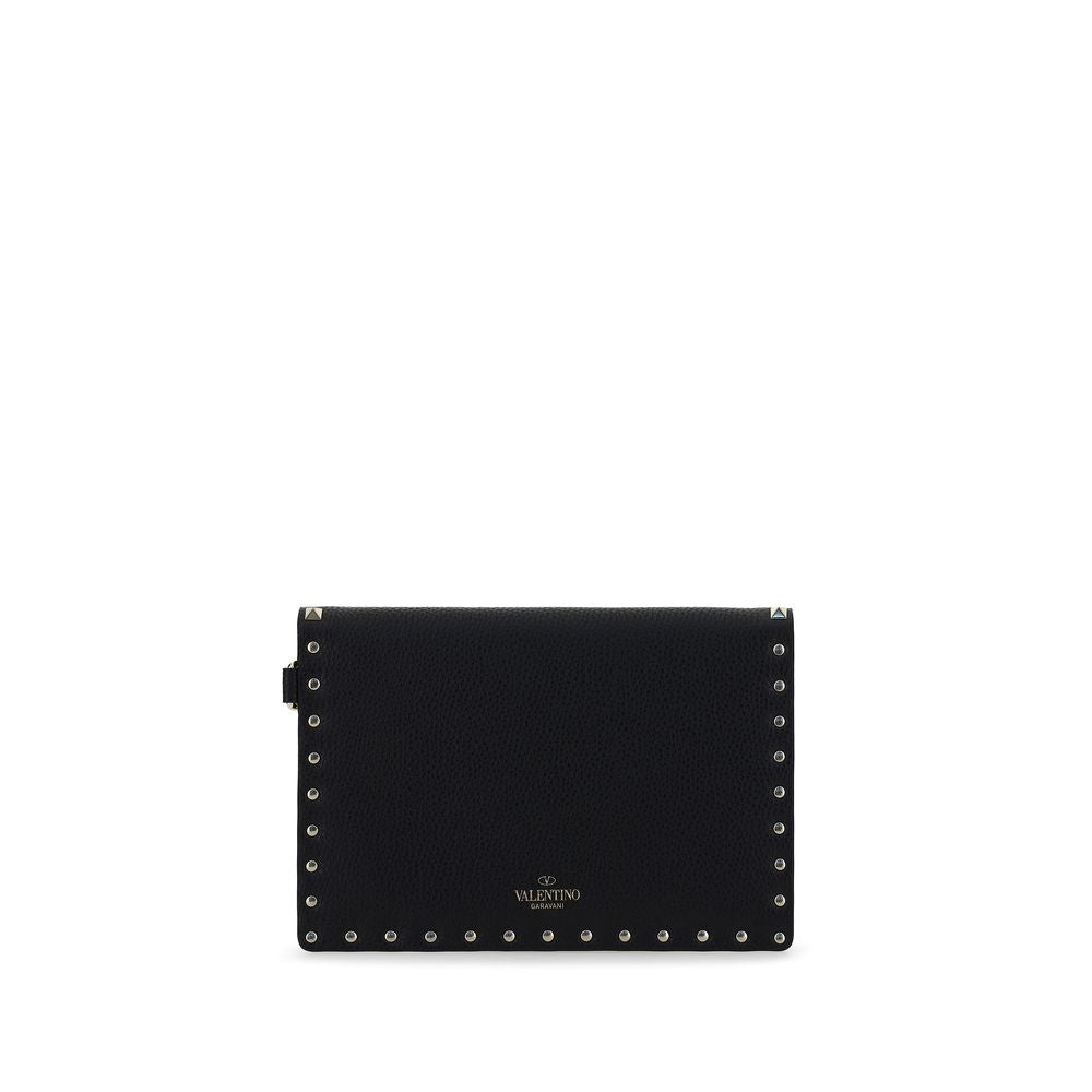 Rockstud Pouch Calfskin Clutch