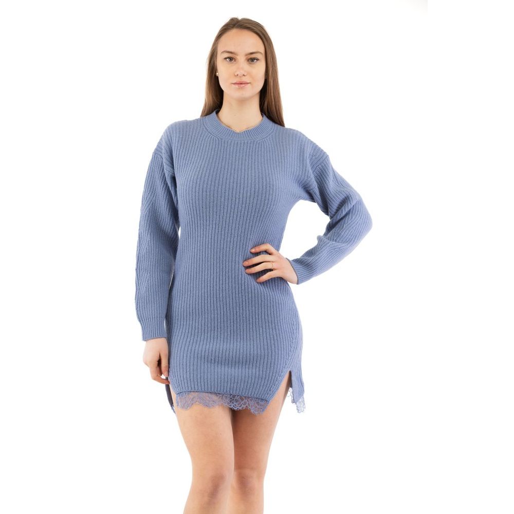 Lilac Wool-Polyamide Dress