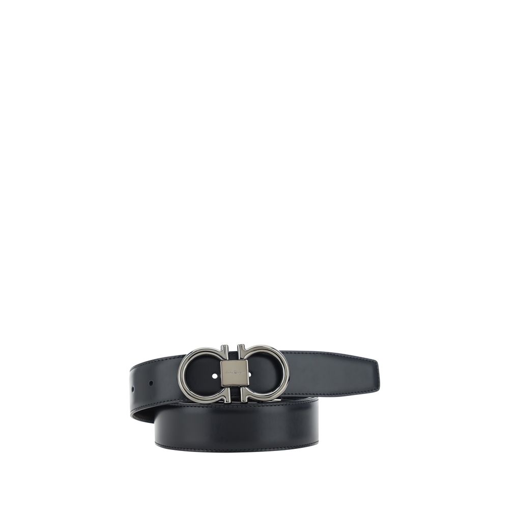 Black Calf Leather Belt