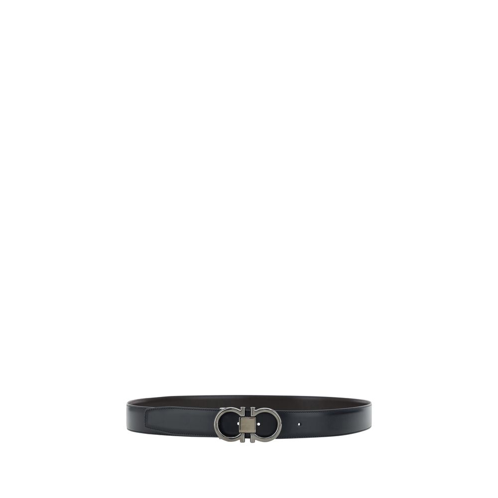 Black Calf Leather Belt