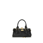 Garnet Buffalo Leather Paddington Shoulder Bag