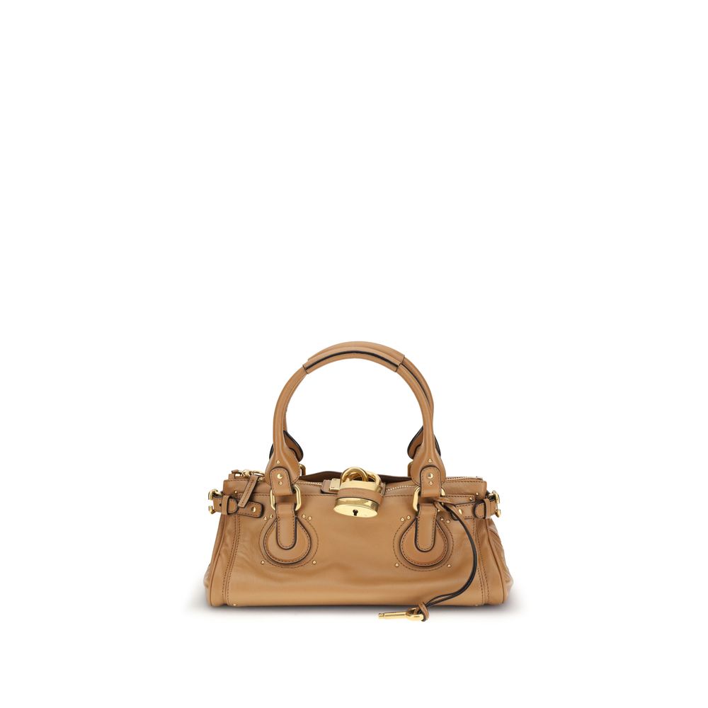 Garnet Calf Leather Paddington Shoulder Bag