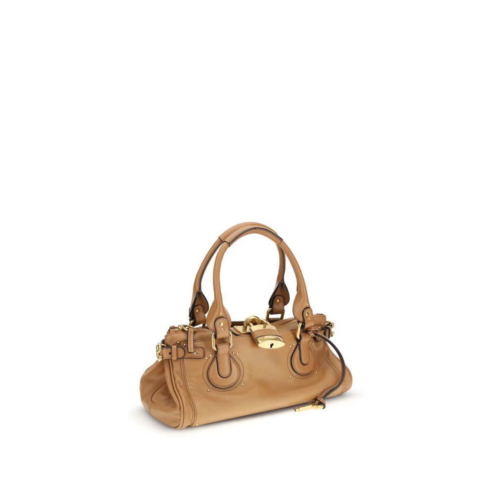 Garnet Calf Leather Paddington Shoulder Bag