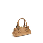 Garnet Calf Leather Paddington Shoulder Bag