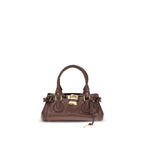 Garnet Buffalo Leather Paddington Bag