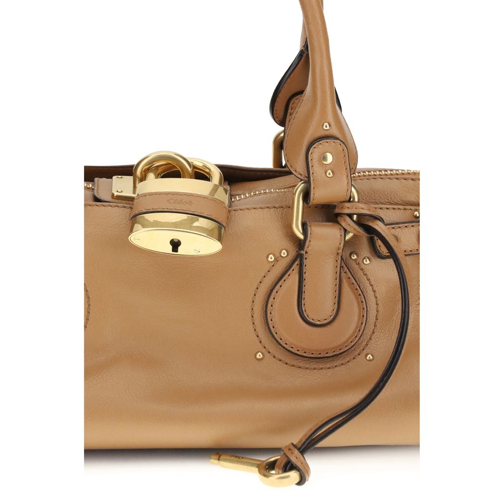 Garnet Calf Leather Paddington Shoulder Bag