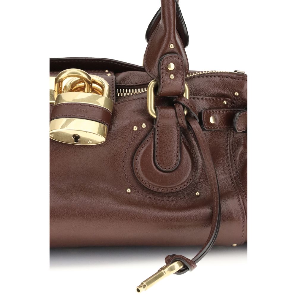 Garnet Buffalo Leather Paddington Bag